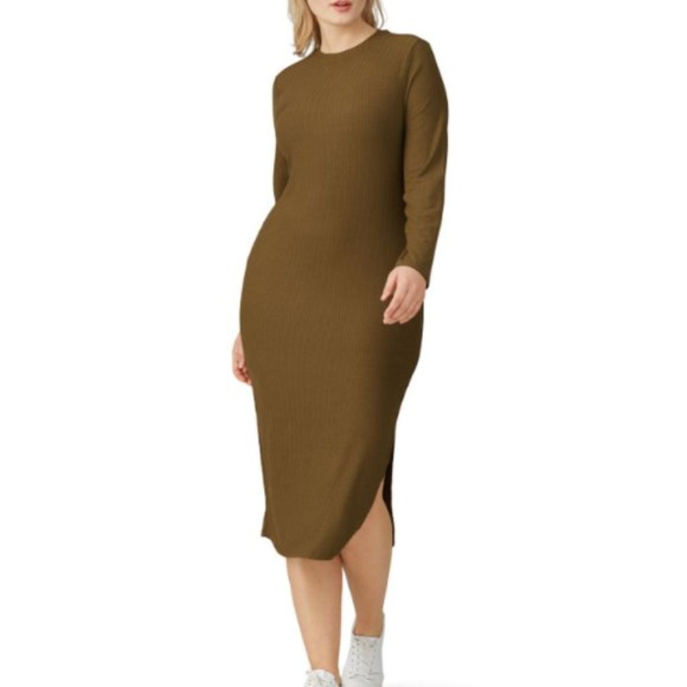 Universal Standard Lexi ribbed midi dress 2XS (M 6/8) $120